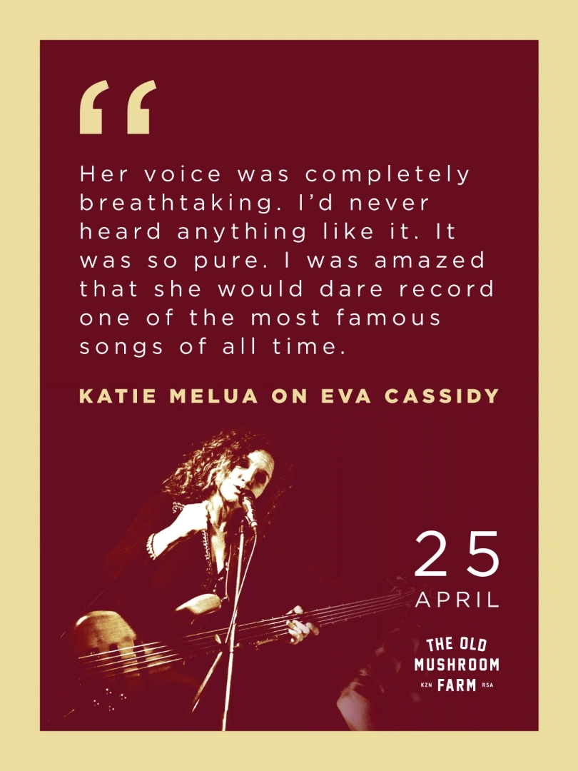 Misery Loves Company — The Eva Cassidy Story — live at The Old Mushroom Farm, 25 Apr 2026 (gig poster)